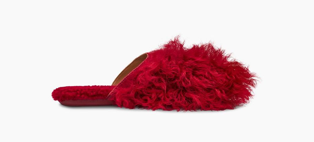 Ugg Moccasins Canada - Ugg Women's X Molly Goddard Deep Red